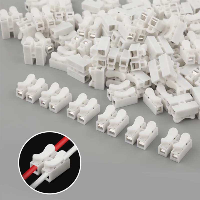 Threadless Push Pin - 50pcs Push Quick สายไฟ CH2 Connector