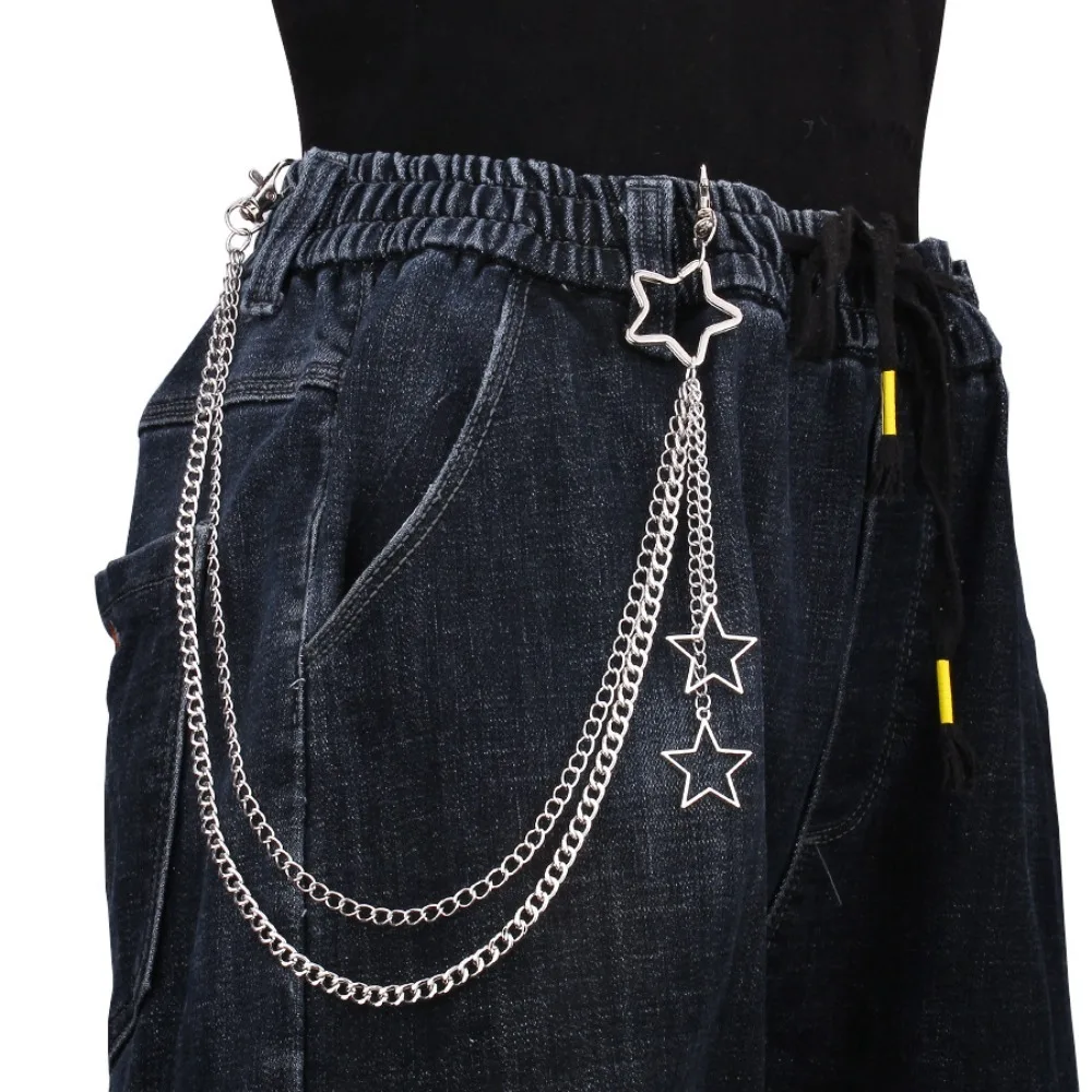 Body Jewelry Men - Charm เงินสีสแตนเลส Hollow Star จี้กางเกงสําหรับผู้หญิงผู้ชายบุคลิกภาพ Hip