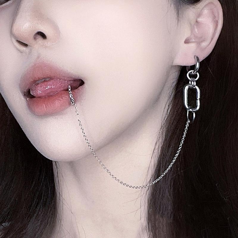 A52E 1 ชุดต่างหูแบบหนีบปากไม่เ - Body Jewelry Materials บทวิจารณ์และราคา