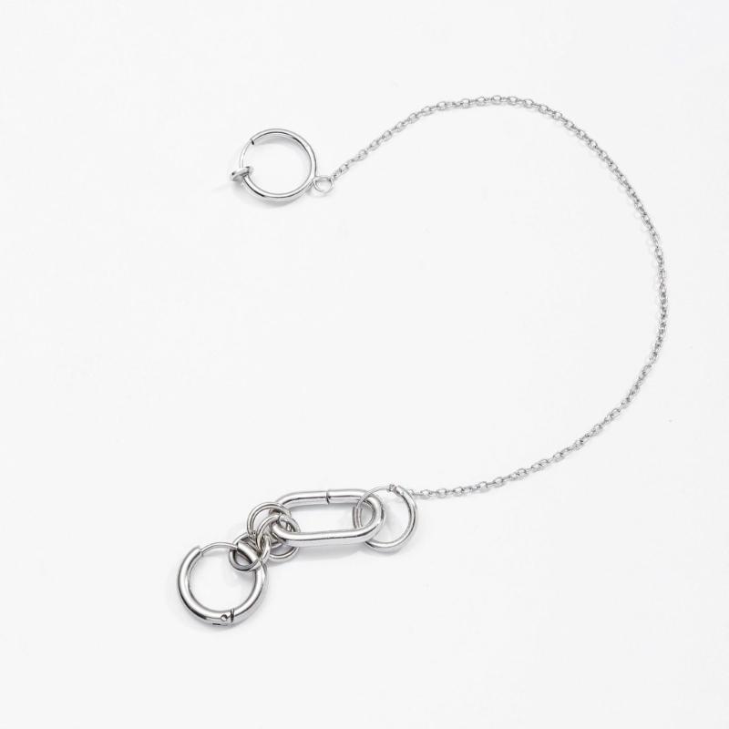 A52E 1 ชุดต่างหูแบบหนีบปากไม่เ - Body Jewelry Materials บทวิจารณ์และราคา