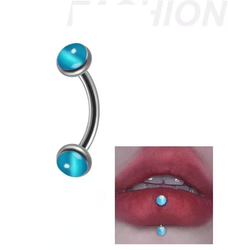 1 ชิ้นเจาะคิ้วกล้วยรูปร่างโอปอ - Rook Curved Barbell บทวิจารณ์และราคา