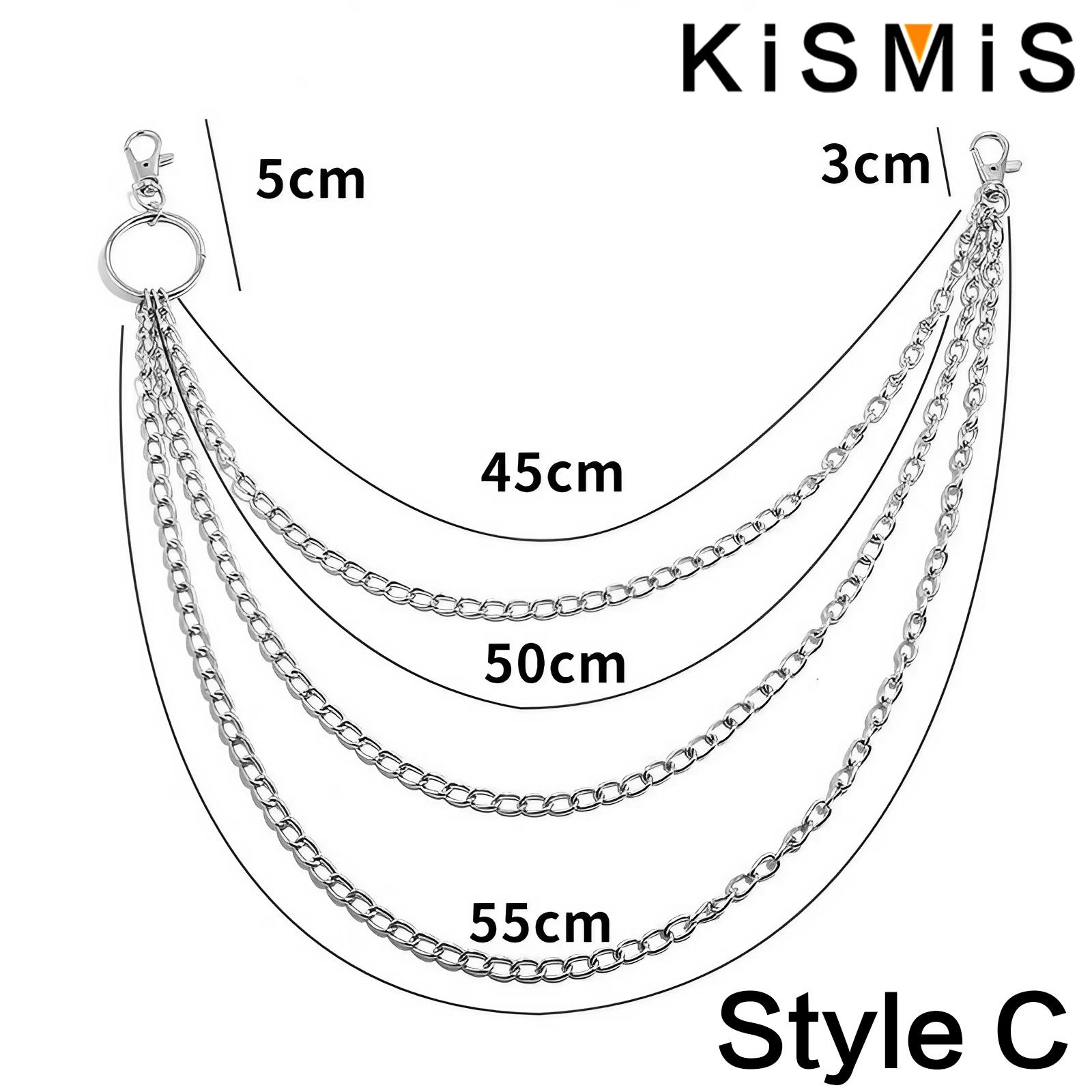 KISMIS 1PC Punk Street พวงกุญแ - Body Jewelry Men บทวิจารณ์และราคา