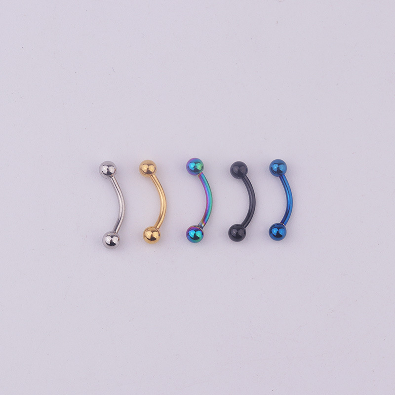 5 ชิ้น/ล็อต บาร์เบลสแตนเลส 316 - Rook Curved Barbell บทวิจารณ์และราคา