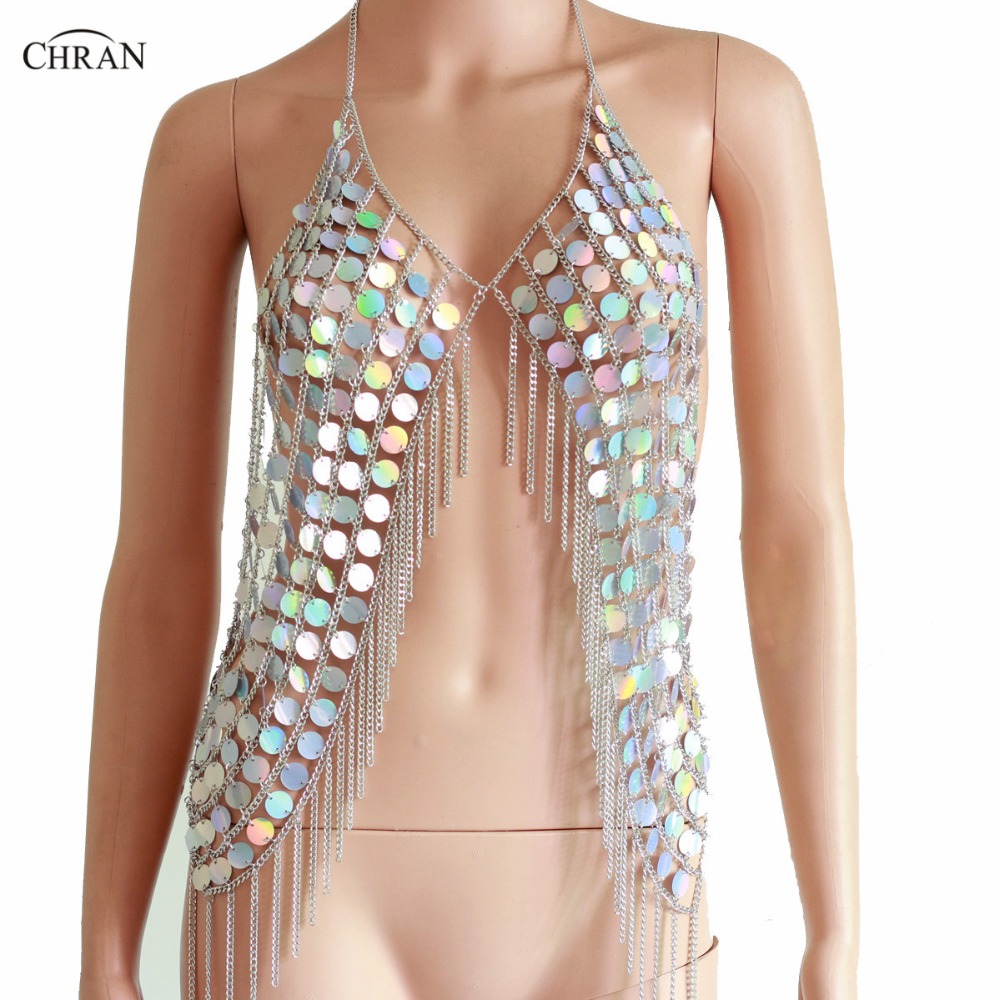 Chran ใหม่เซ็กซี่ Spark เสื้อก - Body Jewelry Vest บทวิจารณ์และราคา