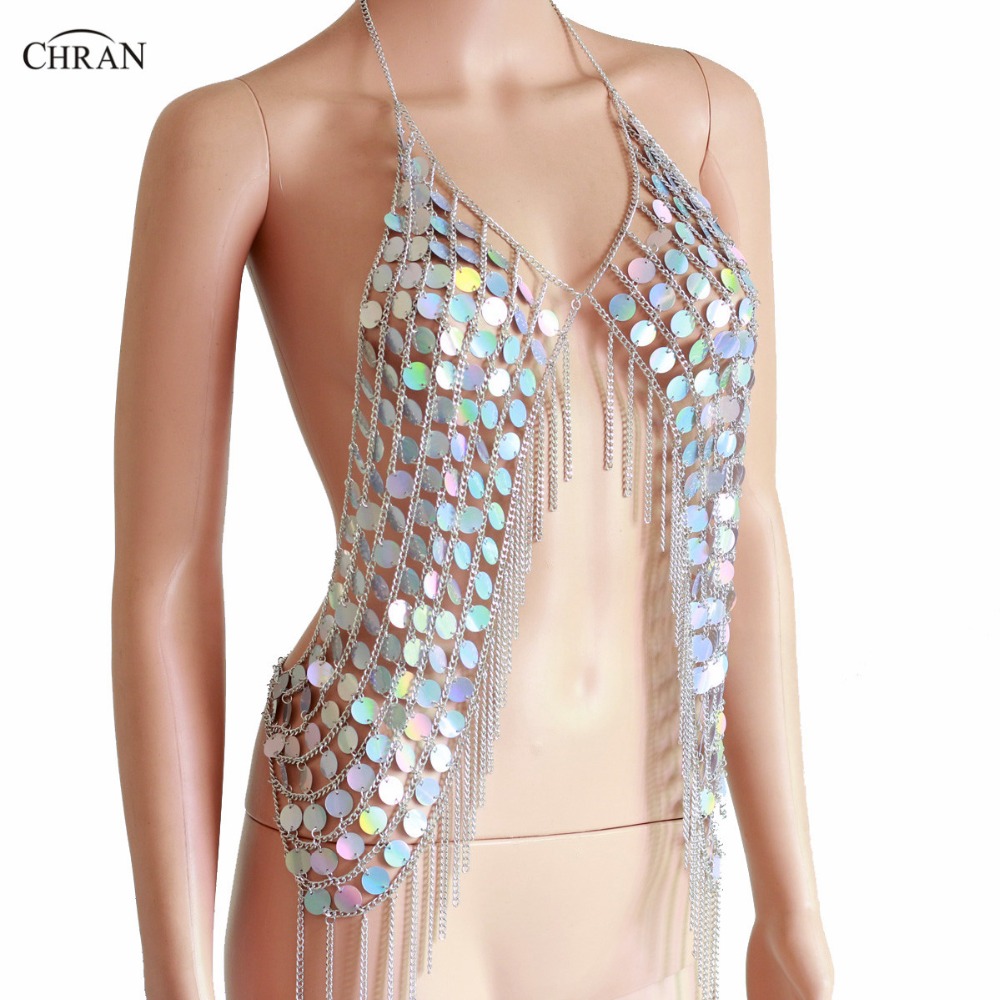 Chran ใหม่เซ็กซี่ Spark เสื้อก - Body Jewelry Vest บทวิจารณ์และราคา