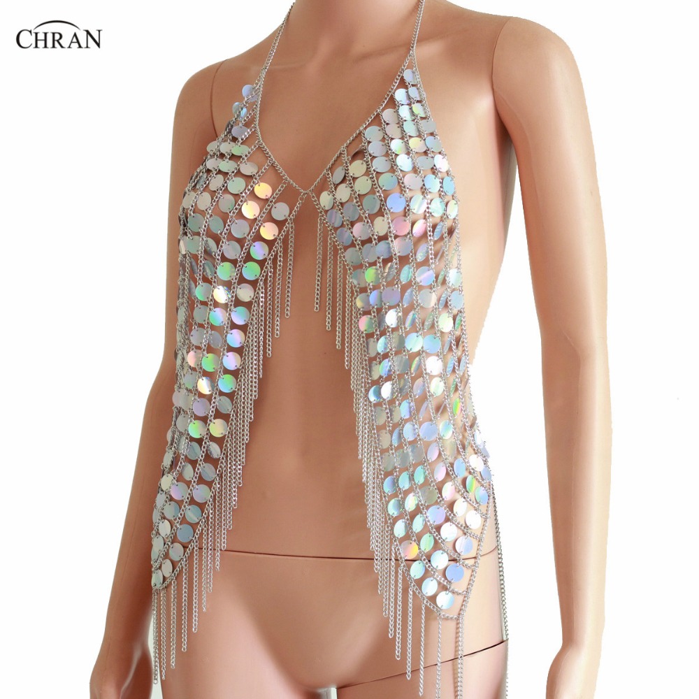 Chran ใหม่เซ็กซี่ Spark เสื้อก - Body Jewelry Vest บทวิจารณ์และราคา