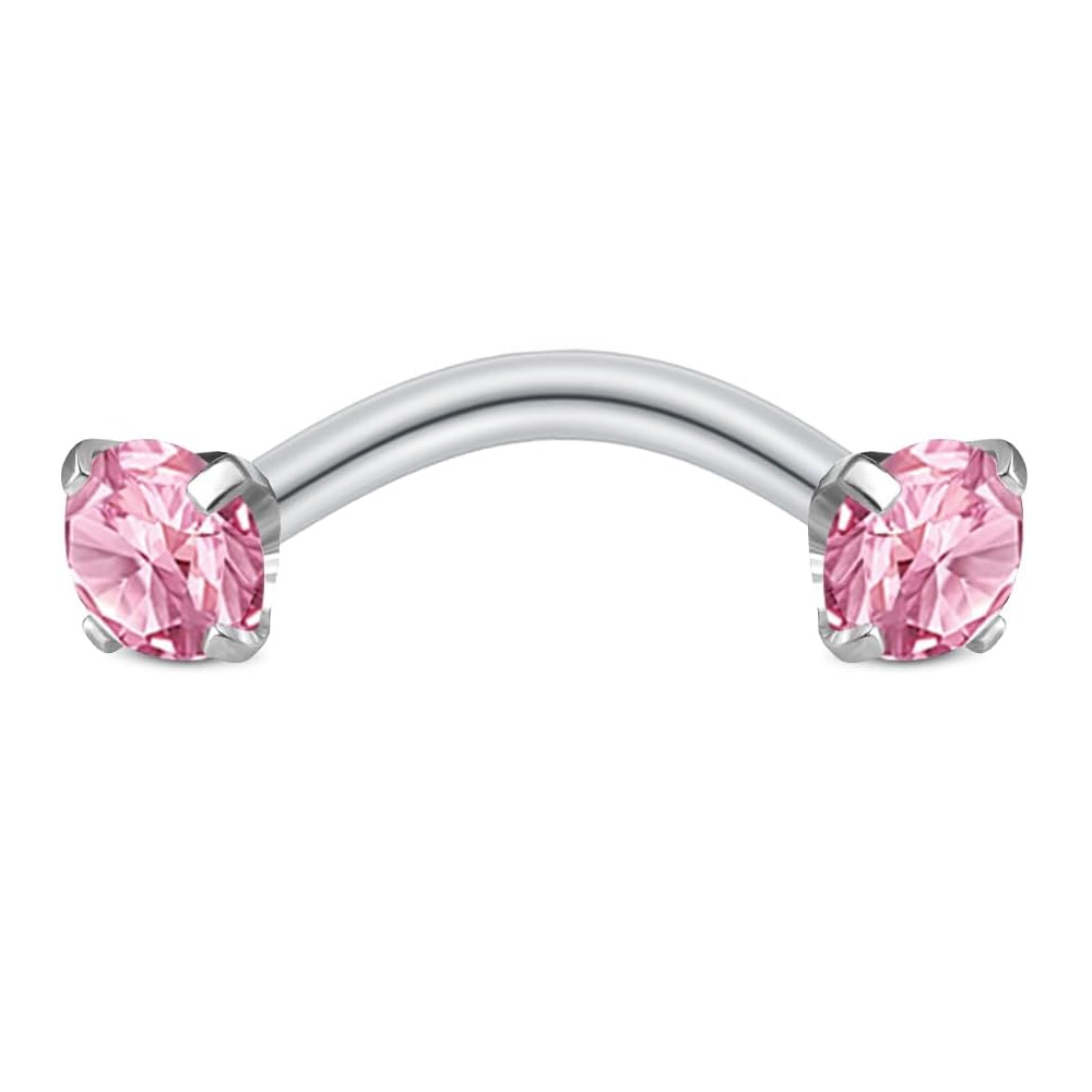 ต่างหูรูปทรง Rook สำหรับผู้หญิ - Rook Curved Barbell บทวิจารณ์และราคา