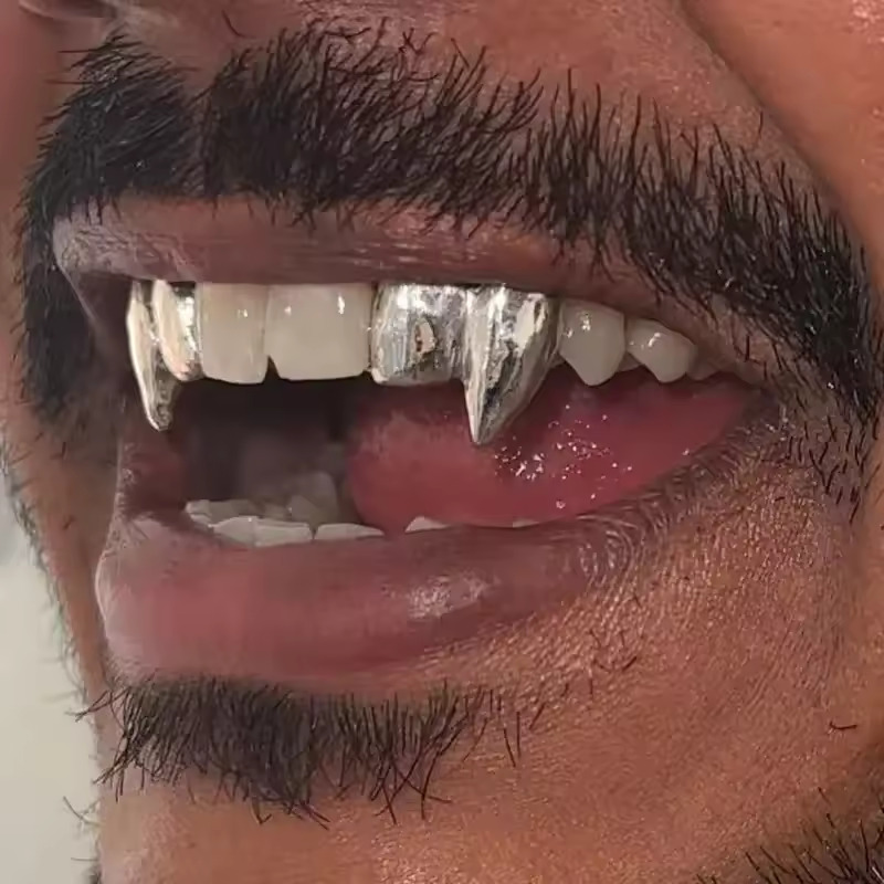 TOPGRILLZ ชุดฟันปลอมแบบแวมไพร์ - Body Jewelry Men บทวิจารณ์และราคา