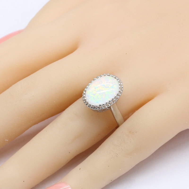 ออสเตรเลียหินโอปอลสีขาวเงินชุด - Body Jewelry Australia บทวิจารณ์และราคา
