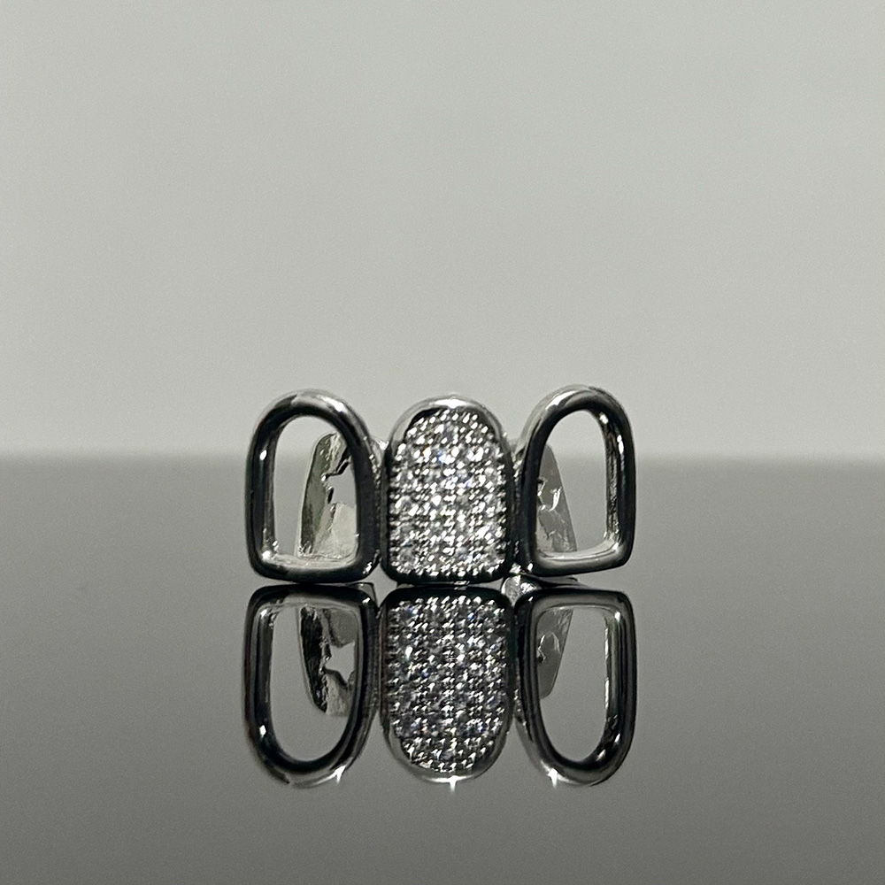 YOUNGX ฮิปฮอป ที่ครอบฟันแบบสาม - Body Jewelry Men บทวิจารณ์และราคา