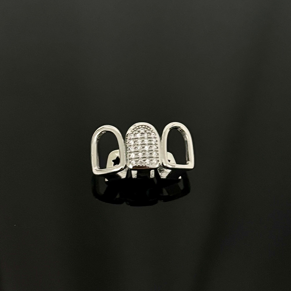 YOUNGX ฮิปฮอป ที่ครอบฟันแบบสาม - Body Jewelry Men บทวิจารณ์และราคา