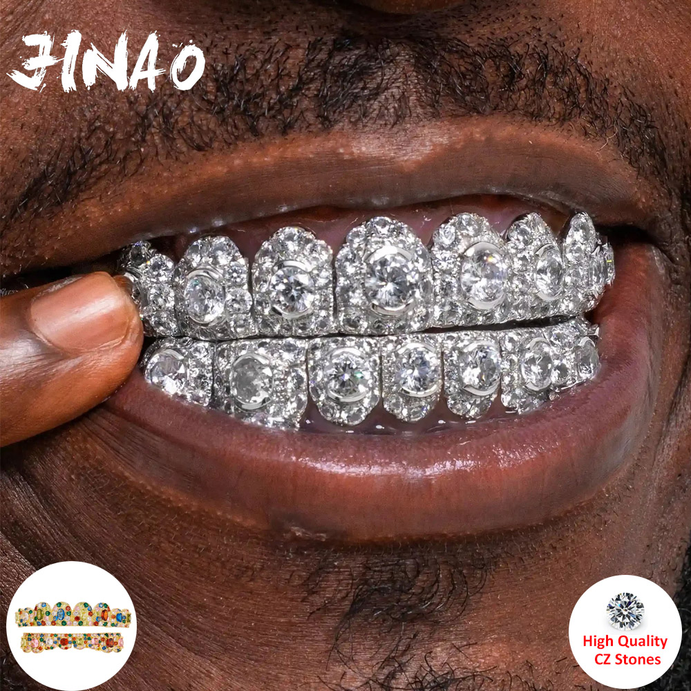 JINAO ฮิปฮอป ฟูลไอซ์เอาท์ ชุดก - Body Jewelry Men บทวิจารณ์และราคา