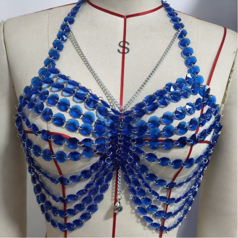 สร้อยคอประดับตัวผู้หญิง แฟชั่น - Body Jewelry Vest บทวิจารณ์และราคา