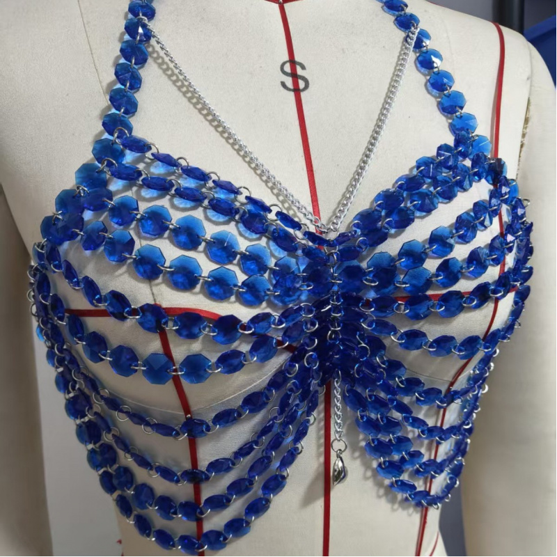 สร้อยคอประดับตัวผู้หญิง แฟชั่น - Body Jewelry Vest บทวิจารณ์และราคา