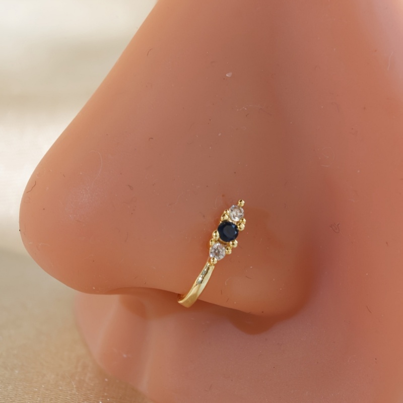 ชุดคลิปหนีบจมูกเพทายสีน้ำเงิน  - Body Jewelry Materials บทวิจารณ์และราคา