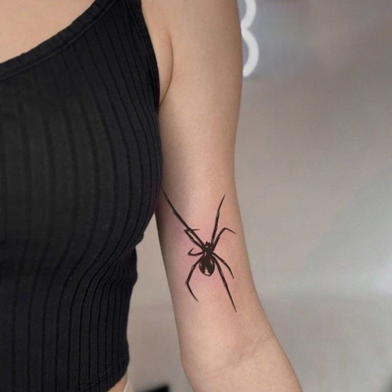 สติ๊กเกอร์แทททูชั่วคราวลายแมงม - Body Jewelry Waterproof บทวิจารณ์และราคา