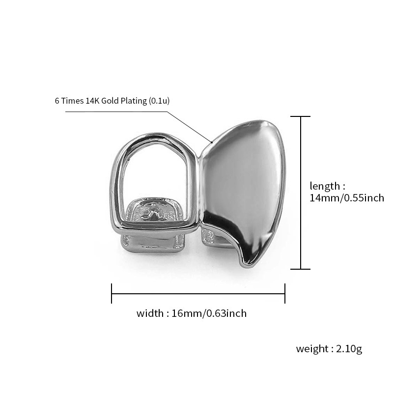 YOUNGX ฮิปฮอป ที่ครอบฟันแบบกลว - Body Jewelry Men บทวิจารณ์และราคา