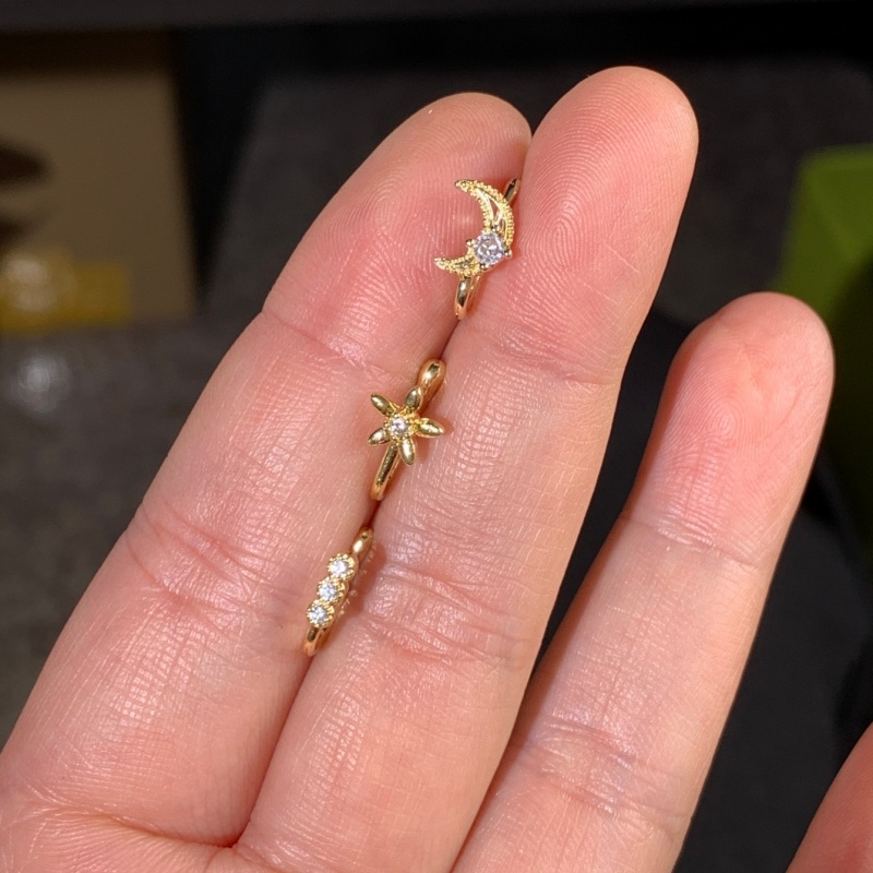 ชุดคลิปหนีบจมูกสไตล์เรโทร 3 ชิ - Body Jewelry Materials บทวิจารณ์และราคา