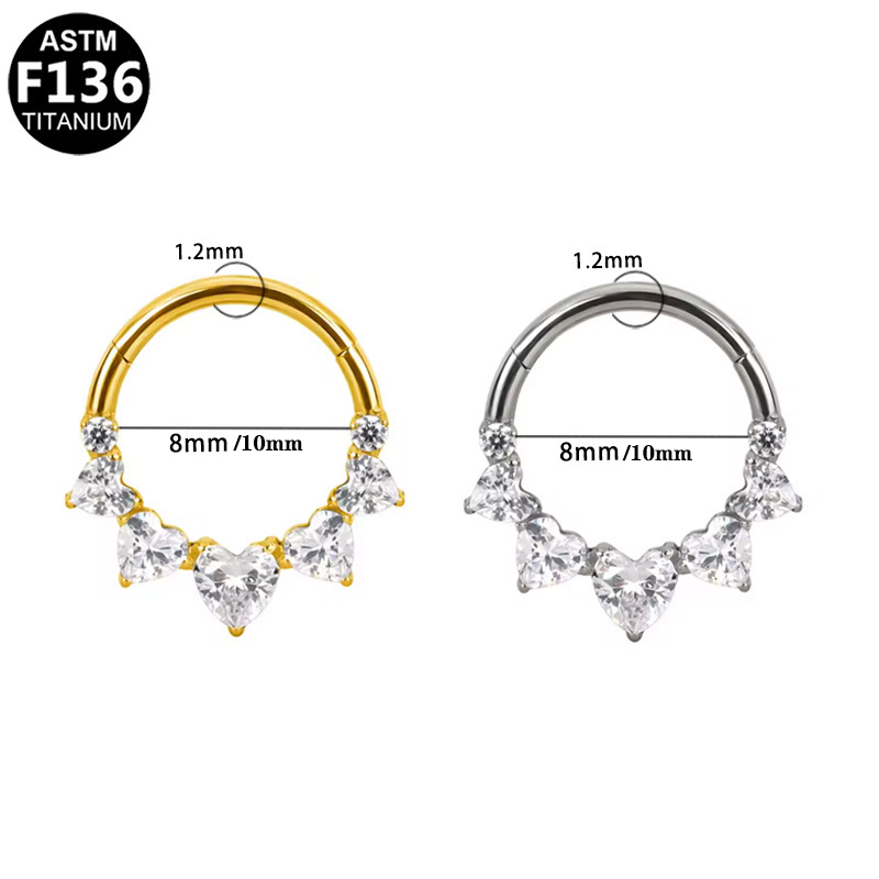 ต่างหูห่วงทรงเปลือกหอยไทเทเนีย - Rook Curved Barbell บทวิจารณ์และราคา
