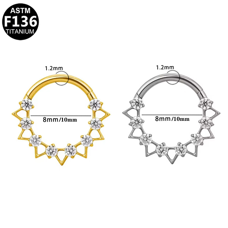 ต่างหูห่วงทรงเปลือกหอยไทเทเนีย - Rook Curved Barbell บทวิจารณ์และราคา